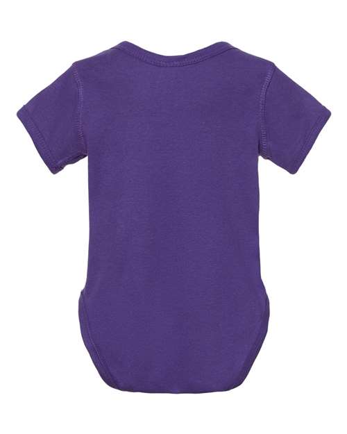 Rabbit Skins Infant Baby Rib Bodysuit 4400 Purple