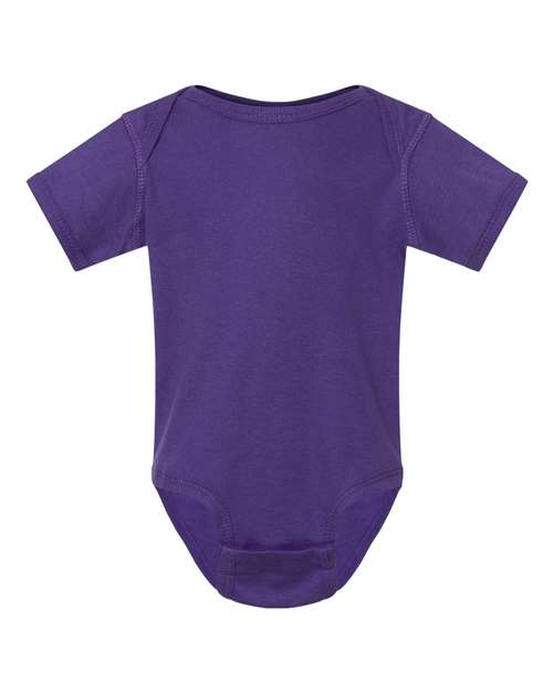 Rabbit Skins Infant Baby Rib Bodysuit 4400 Purple