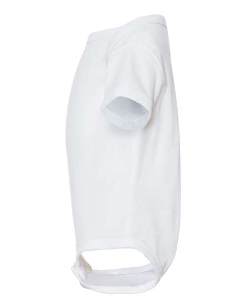 Rabbit Skins Infant Baby Rib Bodysuit 4400 White