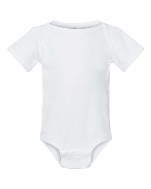 Rabbit Skins Infant Baby Rib Bodysuit 4400 White
