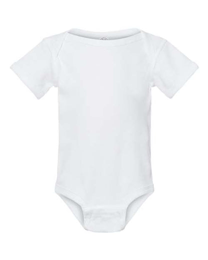 Rabbit Skins Infant Baby Rib Bodysuit 4400 White