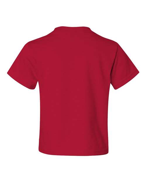 JERZEES Dri-Power® Youth 50/50 T-Shirt 29BR True Red Custom Embroidered Business Logo