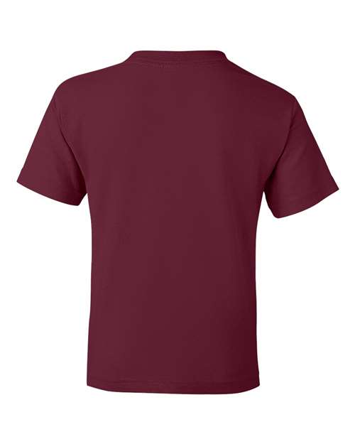 Gildan DryBlend® Youth T-Shirt 8000B Maroon Custom Embroidered Business Logo