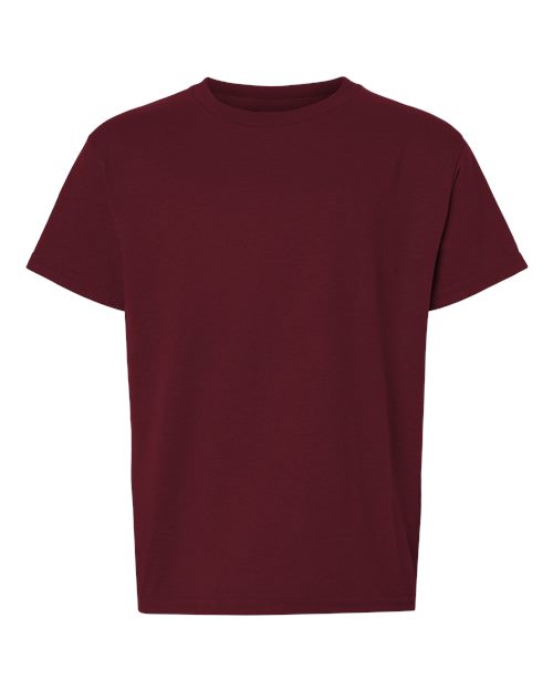 Gildan DryBlend® Youth T-Shirt 8000B Lime Custom Embroidered Business Logo