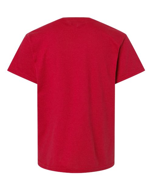 Gildan DryBlend® Youth T-Shirt 8000B Purple Custom Embroidered Business Logo