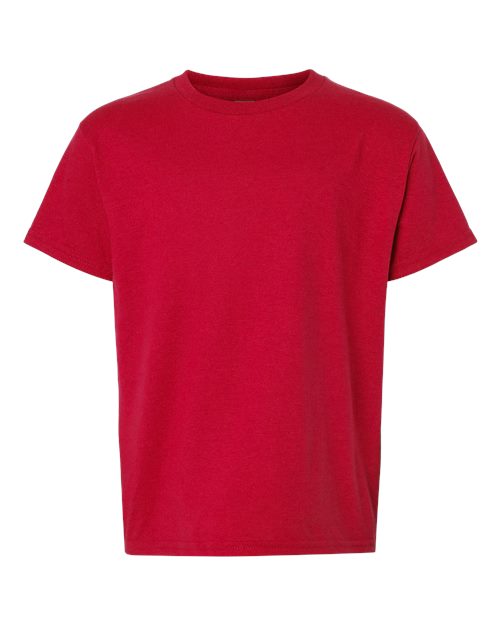 Gildan DryBlend® Youth T-Shirt 8000B Purple Custom Embroidered Business Logo