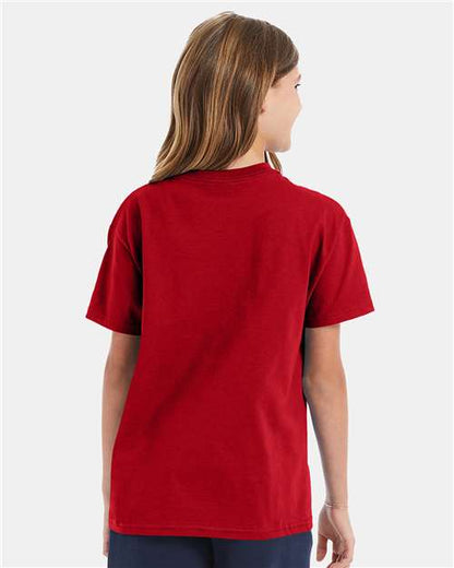 Hanes Authentic Youth T-Shirt 5450 Deep Red