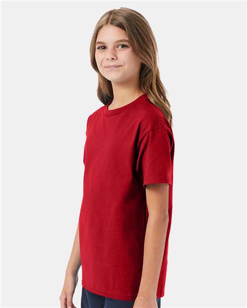 Hanes Authentic Youth T-Shirt 5450 Deep Red