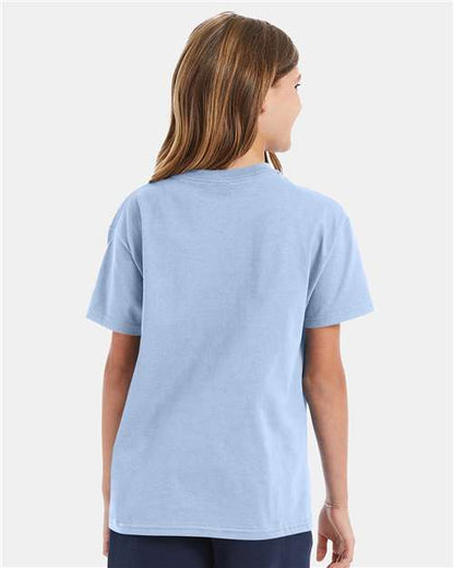 Hanes Authentic Youth T-Shirt 5450 Light Blue