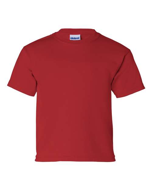 Gildan Ultra Cotton® Youth T-Shirt 2000B Red Custom Embroidered Business Logo