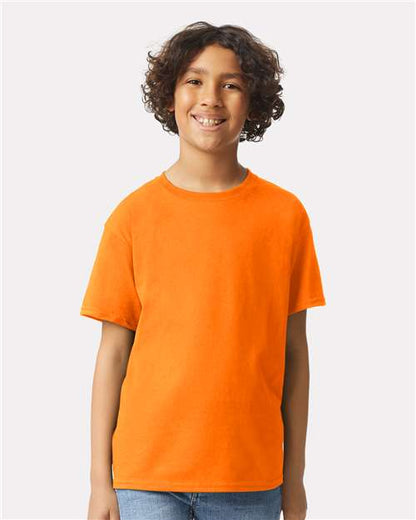 Custom Embroidered  Gildan Ultra Cotton® Youth T-Shirt 2000B Safety Orange