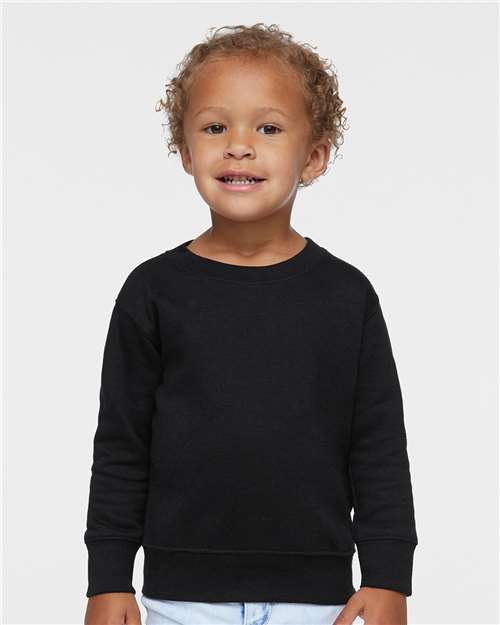 Custom Embroidered  Rabbit Skins Toddler Fleece Crewneck Sweatshirt 3317  