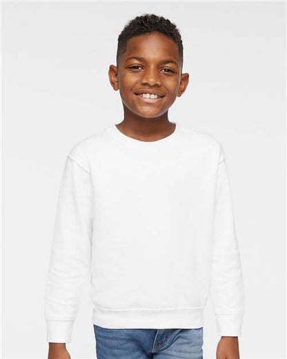Custom Embroidered  Rabbit Skins Toddler Fleece Crewneck Sweatshirt 3317  