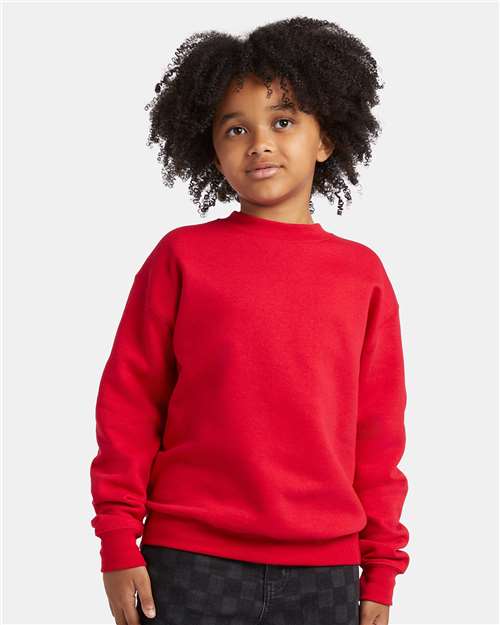 Custom Embroidered  Hanes Ecosmart® Youth Crewneck Sweatshirt P360  