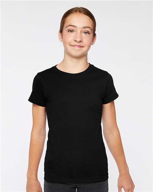 LAT Girls' Fine Jersey Tee 2616 Black
