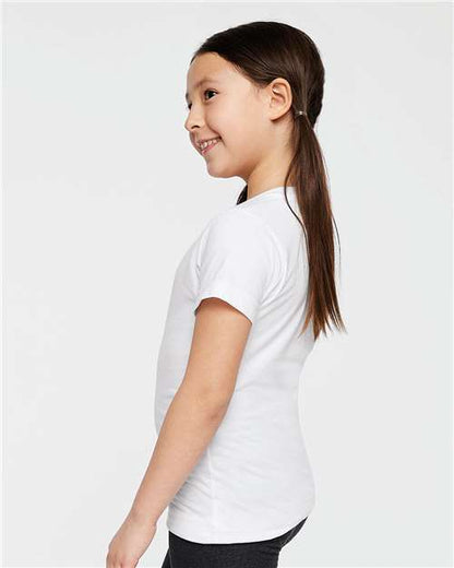 LAT Girls' Fine Jersey Tee 2616 White