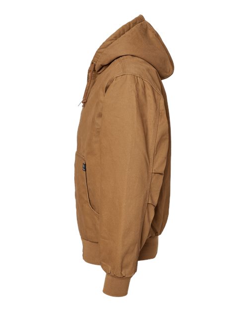 DRI DUCK Cheyenne Boulder Cloth™ Hooded Jacket with Tricot Quilt Lining Tall Sizes 5020T Custom Embroidered Business Logo