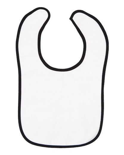 Rabbit Skins Infant Contrast Trim Terry Bib 1003