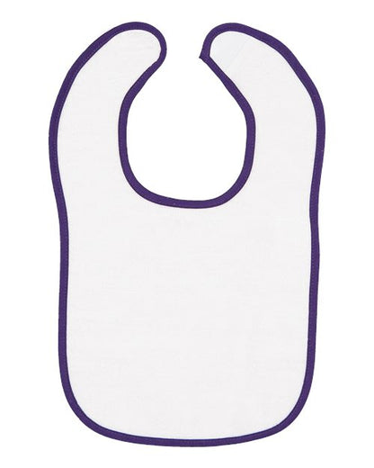 Rabbit Skins Infant Contrast Trim Terry Bib 1003