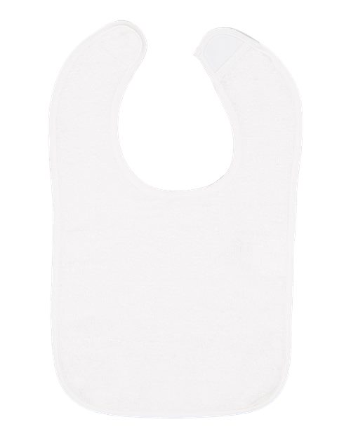 Rabbit Skins Infant Contrast Trim Terry Bib 1003