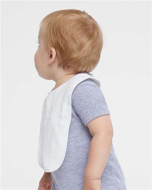 Rabbit Skins Infant Contrast Trim Terry Bib 1003