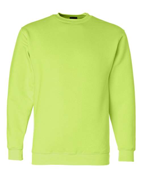 Bayside USA-Made Crewneck Sweatshirt 1102 Lime Green