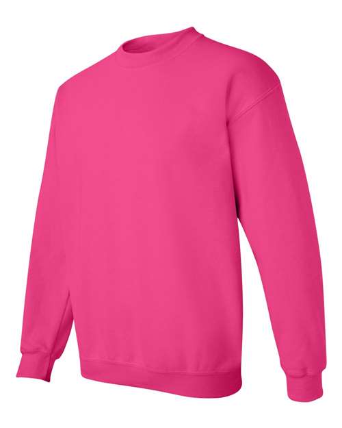 Gildan Heavy Blend™ Crewneck Sweatshirt 18000 Heliconia Custom Embroidered Business Logo
