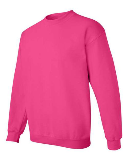 Gildan Heavy Blend™ Crewneck Sweatshirt 18000 Heliconia Custom Embroidered Business Logo
