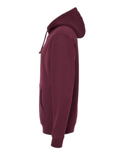 Independent Trading Co. Heavyweight Hooded Sweatshirt IND4000 Maroon Custom Embroidered Business Logo