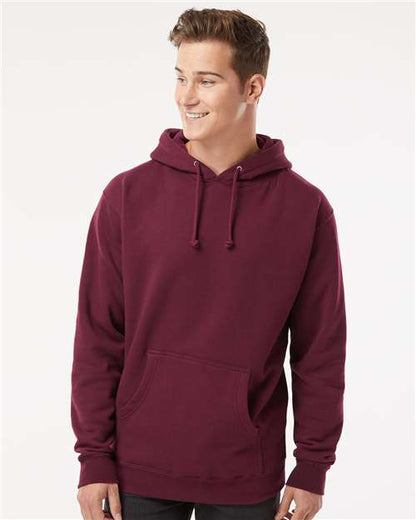 Independent Trading Co. Heavyweight Hooded Sweatshirt IND4000 Light Yellow Custom Embroidered Business Logo