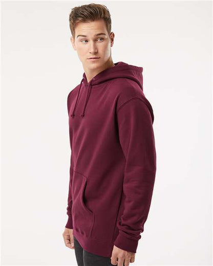 Independent Trading Co. Heavyweight Hooded Sweatshirt IND4000 Maroon Custom Embroidered Business Logo