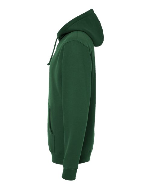 Independent Trading Co. Heavyweight Hooded Sweatshirt IND4000 Dark Green Custom Embroidered Business Logo