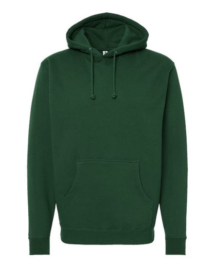 Independent Trading Co. Heavyweight Hooded Sweatshirt IND4000 Dark Green Custom Embroidered Business Logo