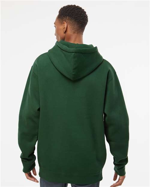 Independent Trading Co. Heavyweight Hooded Sweatshirt IND4000 Dark Green Custom Embroidered Business Logo