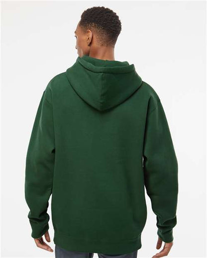 Independent Trading Co. Heavyweight Hooded Sweatshirt IND4000 Dark Green Custom Embroidered Business Logo