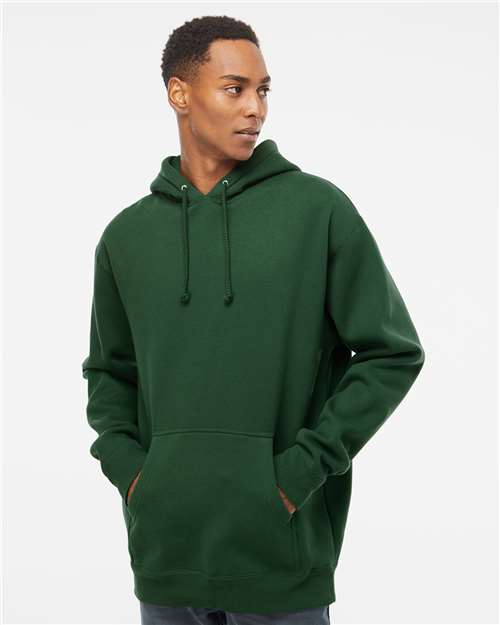 Custom Embroidered  Independent Trading Co. Heavyweight Hooded Sweatshirt IND4000 Dark Green