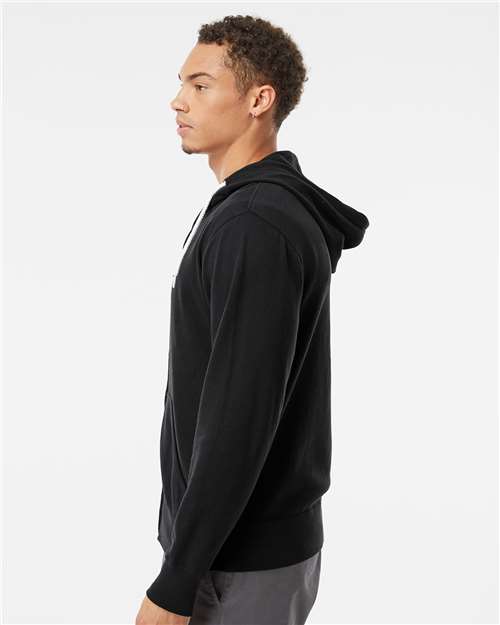 Independent Trading Co. Lightweight Full-Zip Hooded Sweatshirt AFX90UNZ Custom Embroidered Business Logo