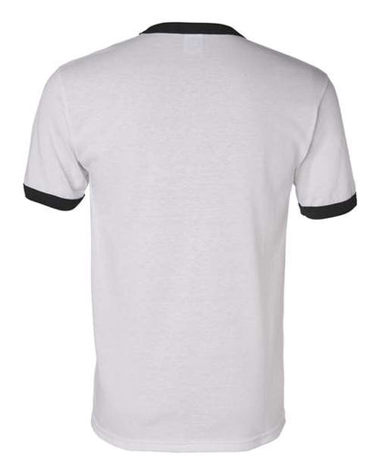 Augusta Sportswear 50/50 Ringer T-Shirt 710 White/ Black