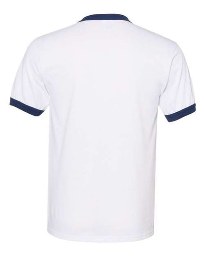 Augusta Sportswear 50/50 Ringer T-Shirt 710 White/ Navy