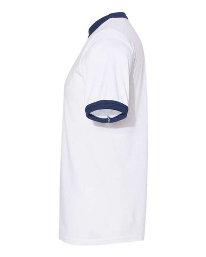 Augusta Sportswear 50/50 Ringer T-Shirt 710 White/ Navy