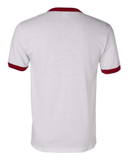 Augusta Sportswear 50/50 Ringer T-Shirt 710 White/ Red