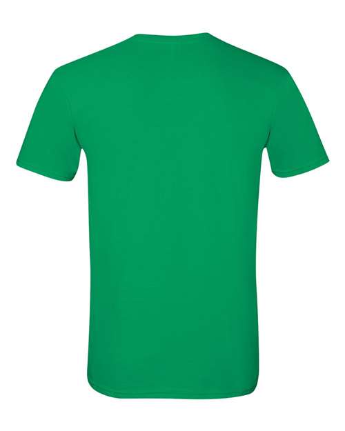 Gildan Softstyle® T-Shirt 64000 Irish Green Custom Embroidered Business Logo