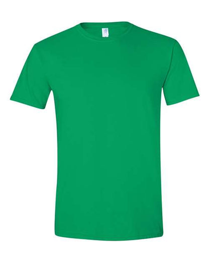 Gildan Softstyle® T-Shirt 64000 Irish Green Custom Embroidered Business Logo