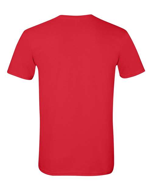 Gildan Softstyle® T-Shirt 64000 Red Custom Embroidered Business Logo