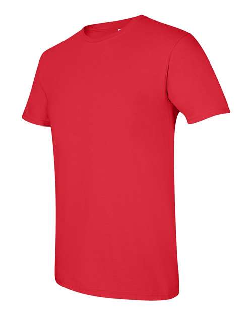 Gildan Softstyle® T-Shirt 64000 Red Custom Embroidered Business Logo