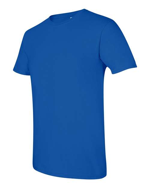 Gildan Softstyle® T-Shirt 64000 Royal Custom Embroidered Business Logo