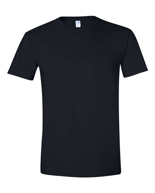 Gildan Softstyle® T-Shirt 64000 Black Custom Embroidered Business Logo