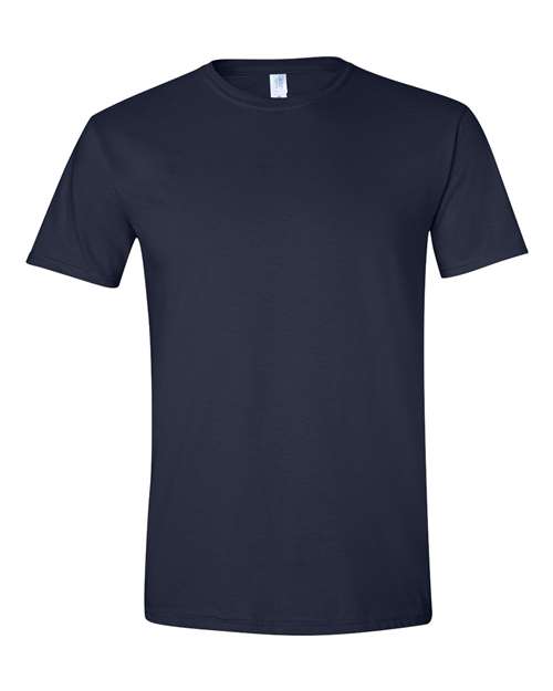 Gildan Softstyle® T-Shirt 64000 Navy Custom Embroidered Business Logo