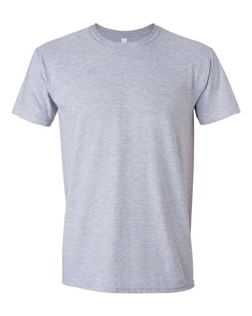 Gildan Softstyle® T-Shirt 64000 Sport Grey Custom Embroidered Business Logo