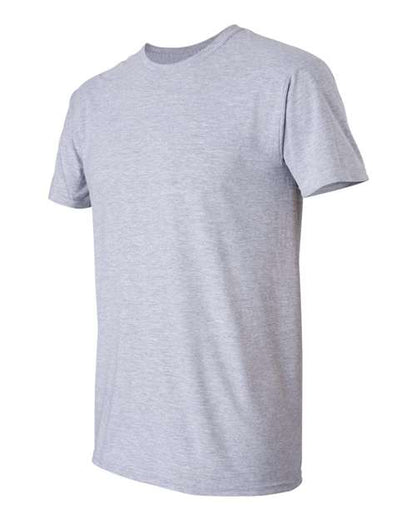 Gildan Softstyle® T-Shirt 64000 Sport Grey Custom Embroidered Business Logo